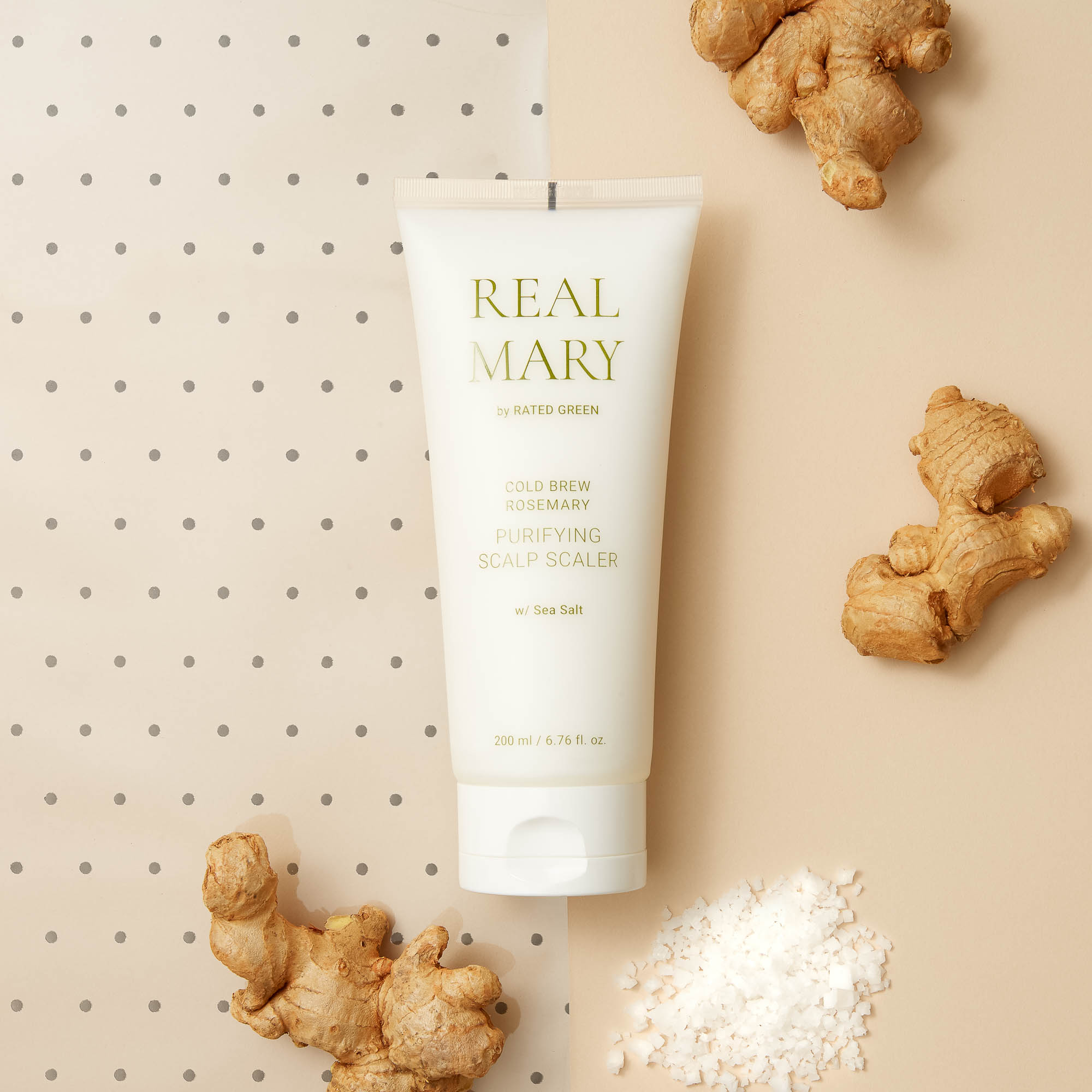 Очисна маска для шкіри голови з морською сіллю Rated Green Real Mary Cold Brewed Purifying Scalp Scaler